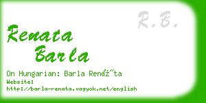 renata barla business card